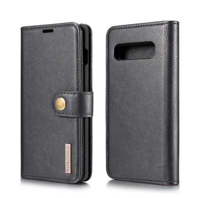 DG. MING Crazy Horse textuur Flip afneembare magnetische lederen Case voor Galaxy S10 met houder & kaartsleuven & portemonnee (zwart)