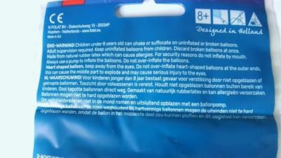 Folat BV Cijfer ballonnen 5 jaar, 8st.