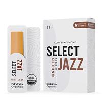 D&apos;Addario Woodwinds ORRS10ASX2S Organic Select Jazz Altsaxofoonriet, 2 Soft, 10-pack, Unfiled - thumbnail