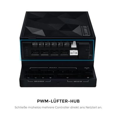 Lian Li EDGE 1000W ATX3.1 Black (USB Hub)