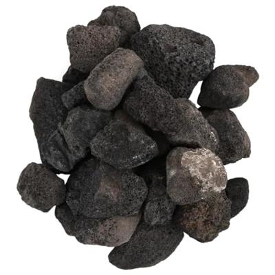 Lavastenen 10 kg 5-8 cm zwart