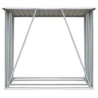 Haardhoutschuur 163x83x154 cm gegalvaniseerd staal groen - thumbnail