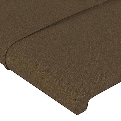 Hoofdborden 2 st 80x5x78/88 cm stof donkerbruin