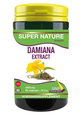 SNP Damiana extract 2500mg puur 60 Vegetarische capsules SNP Damiana extract 2500mg puur 60 Vegetarische capsules