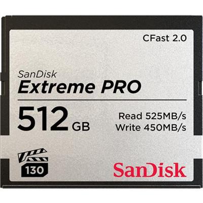 SanDisk Extreme Pro CFast 2.0 525MB/s 512GB SanDisk Extreme Pro CFast 2.0 525MB/s 512GB