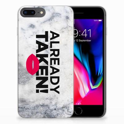 Apple iPhone 7 Plus | 8 Plus | Siliconen hoesje | met naam Already Taken White