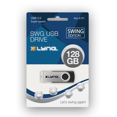 Xlyne SWG USB-stick 128 GB Zwart 177534-2 USB-A 3.0 Xlyne SWG USB-stick 128 GB Zwart 177534-2 USB-A 3.0