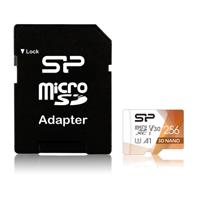 Silicon Power Micro SDHC card Superior Pro 3D-Nano 256GB met adapter - thumbnail