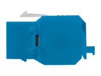 Monoprice Cat6A RJ-45 Toolless 180-graden Keystone, Blauw (115666) - thumbnail