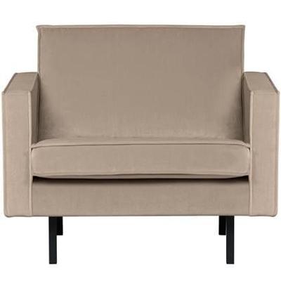 WOOOD Fauteuil 'Rodeo' Velvet, kleur Khaki