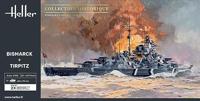 Heller 85078 Bismarck + Tirpitz TWINSET Bouwpakket Schaal 1:400 - thumbnail
