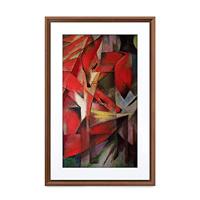 NETGEAR Meural Canvas II – Het digitale canvas (69cm) die afbeeldingen en fotografie in levensechte details weergeeft | 48X74 cm donker houten lijst | WiFi | Gemaakt door NETGEAR (MC327HW) - thumbnail