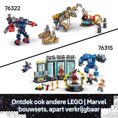 LEGO® MARVEL SUPER HEROES 76320 Iron Man & War machine VS hamer drones - thumbnail