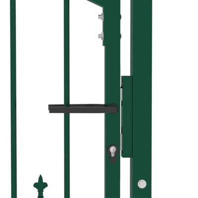 Poort met speerpunten 100x100 cm staal groen