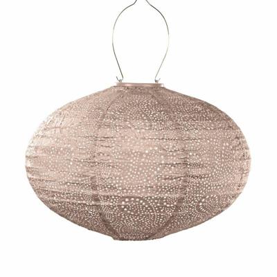 Lumiz solar lampion paisley oval 40 cm roze