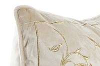 Kussen DKD Home Decor Gouden 45 x 10 x 45 cm Blommor - thumbnail