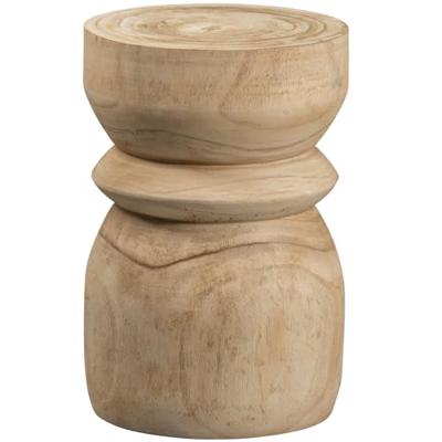 WOOOD Krukje 'Bikkel', kleur Naturel, Ø28cm