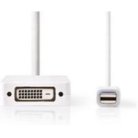 Nedis CCGP37460WT02 Mini-displayport Multi-adapterkabel Mini-displayport Male - Displayport Female + Dvi-d 24+1-pins Female + Hdmi-uitgang 0,2 M Wit - thumbnail