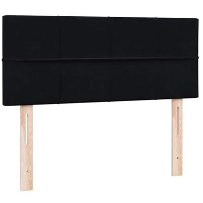 Boxspring met matras en LED fluweel zwart 120x210 cm