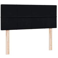 Boxspring met matras fluweel zwart 120x210 cm - thumbnail