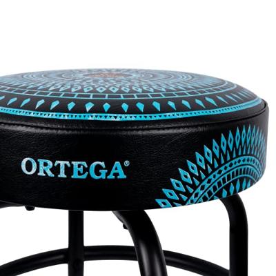 Ortega OBS24-BLKC 24 inch Bar Stool Blue Kaleidoscope barkruk 61 cm Ortega OBS24-BLKC 24 inch Bar Stool Blue Kaleidoscope barkruk 61 cm