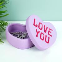 Snoephart sieradenbakje - Love You - thumbnail