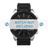 Diesel horlogeband DZ4255 Silicoon Zwart 26mm - thumbnail