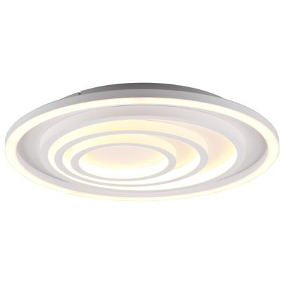 LED Plafondlamp - Plafondverlichting - Trion Kamaro - 40W - Dimbaar - Aanpasbare Kleur - Afstandsbediening - Rond - Mat Wit - Aluminium