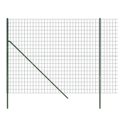 VidaXL Draadgaashek 2x10 m gegalvaniseerd staal groen