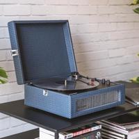 Crosley Voyager Draagbare Bluetooth-platenspeler, marineblauw - thumbnail