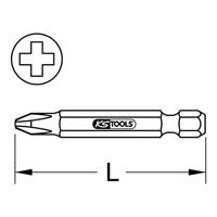 KS Tools 911.7530 9117530 Kruis-bit PH 1 Vernikkeld E 6.3 1 stuk(s) - thumbnail