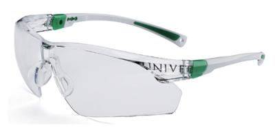 Univet 506UP 506U-03-00 Veiligheidsbril Met anti-condens coating, Incl. UV-bescherming Wit, Groen EN 166 DIN 166