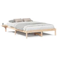 Bedframe met nachttafels Bruin 160 x 200 cm Bruin - thumbnail