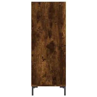 Dressoir 34,5x32,5x90 cm bewerkt hout gerookt eikenkleurig