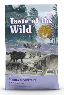 Taste of the Wild, Sierra Mountain, graanvrij droog hondenvoer met geroosterd lam, 12,2 kg, (Pack van 1)