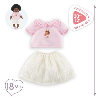 Corolle t-shirt met jurkje kleine ontdekker - 30cm