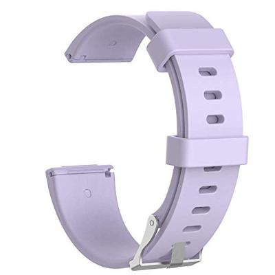 Fitbit Versa 1 / 2 & Lite rubberen sport bandje - licht paars Fitbit Versa 1 / 2 & Lite rubberen sport bandje - licht paars