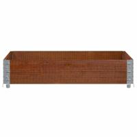 Palletopzetrand 100x100 cm massief grenenhout bruin - thumbnail