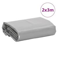 VidaXL Dekzeil 650 g/m² 2x3 m grijs - thumbnail