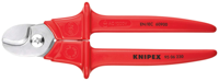 Knipex Kabelschaar benen | Kunststof omspoten | Geïsoleerd | Kunststof gespoten | VDE-getest - 95 06 230 SB - thumbnail