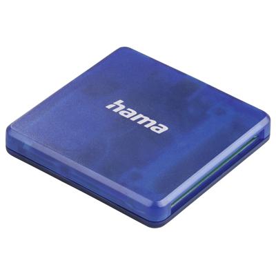 Hama USB-2.0-multi-kaartlezer SD/microSD/CF Blauw