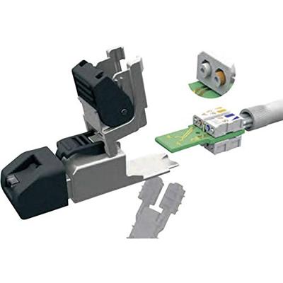 Telegärtner 100023042 RJ45-connector recht, monteerbaar op locatie 100023042 Stekker, recht 10 stuk(s)