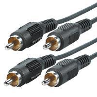 VALUE cinch-aansluitkabel duplex M / M, 2,5 m