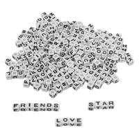 Colorations - alfabet kralen, 7mm, 300st. - thumbnail