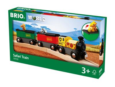 BRIO World Trein met safari dieren