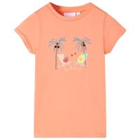 VidaXL Kindershirt 140 perzikkleurig - thumbnail