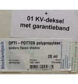 Blockland Tabletflacon optipot shadow kindveilig 20ml (312 st) - thumbnail