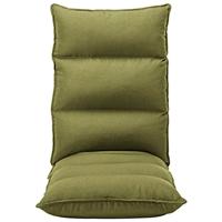 Vloerstoel inklapbaar stof groen - thumbnail