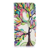 Shop4 - Samsung Galaxy A50 Hoesje - Wallet Case Kleurrijke Boom - thumbnail