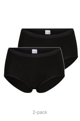 2-pak dames slip - midi comfort - badstof kruisje - Dames onderbroek - dames ondergoed